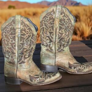 𝐉𝐁𝐑𝐏𝟒𝟎𝟒𝟏 𝐉𝐁 𝐃𝐢𝐥𝐥𝐨𝐧 𝐑𝐞𝐬𝐞𝐫𝐯𝐞 Woman's Cowboy Boot Size 11